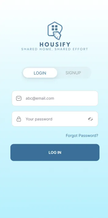 Housify screen 1